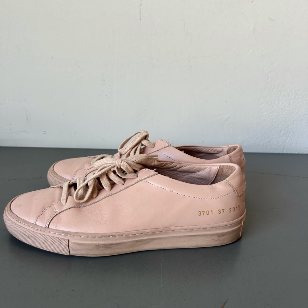 Common projects pink leather sneakers size 38